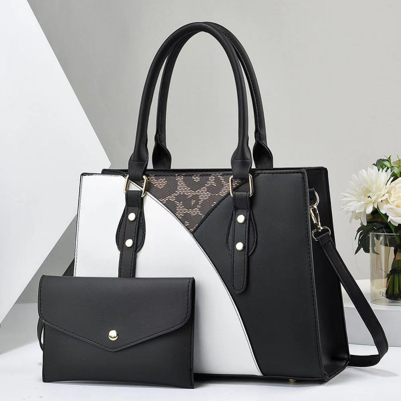 Dos paquetes de bolsas de niños y madres 2025, bolsas de mano de nuevo color color, temperamento de textura, bolsas de hombro inclinadas transfronterizas