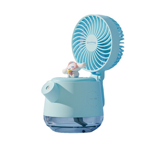 Sanrio A04a cute pet kettle spray fan four-in-one desktop USB rechargeable large-capacity humidifier fan