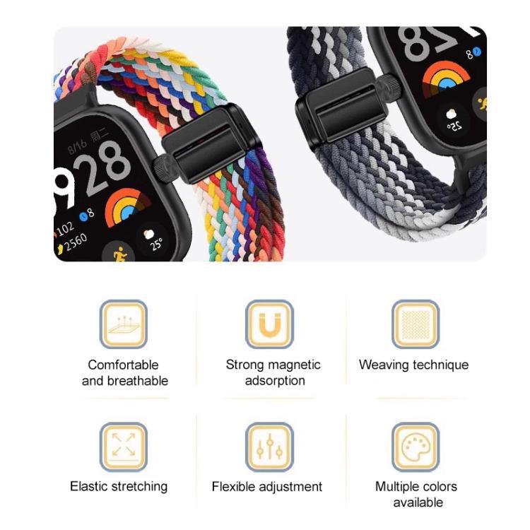Brazalete de bucle de trenzado de nylon para pulsera Xiaomi 9Pro / 8Pro Redmi Watch4 - 6 universal