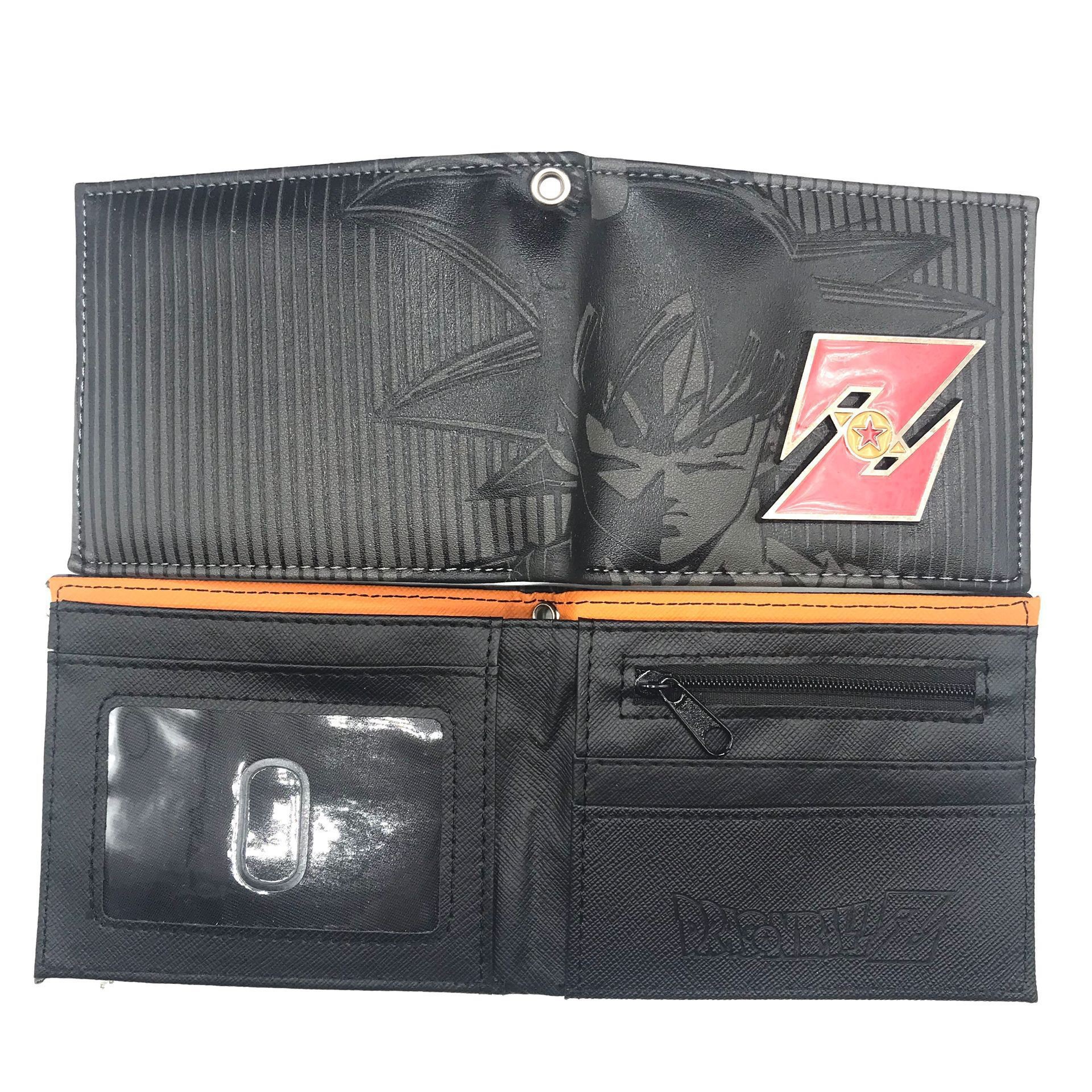 Anime nuevo Dragon Ball dragón Bola de silicona cartera tortuga Wu corto estudiante cartera masculina