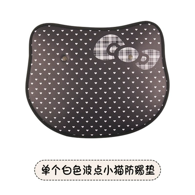 Car Seat Back Anti-Kick Pad with Chair back anti-kick pad - white-polka-dot-kitten