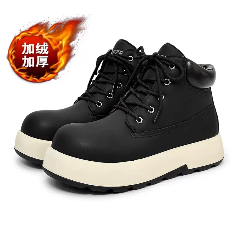 莆田来了实体店专卖店品质Q版大黄靴加绒休闲鞋女防滑厚底工装靴