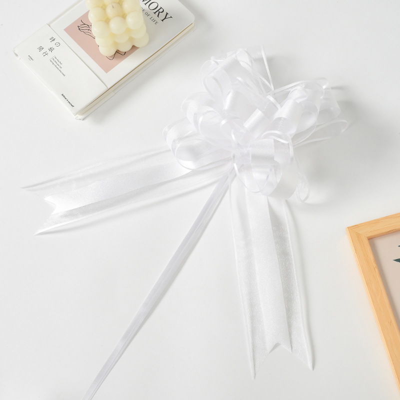 Nuevo crossover Macarons de gran tamaño, diamantes rotos, cebolletas, hilo de nieve, flores de dibujo, embalaje de regalo de Navidad, decoración de coche de bodas, flores de dibujo