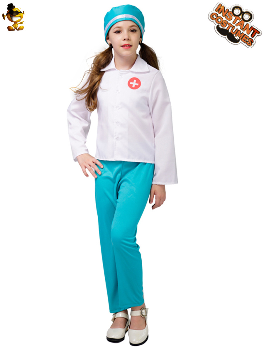 Nuevos niños doctor role play ropa niños de la Escuela Profesional experiencia médico ropa Cosplay