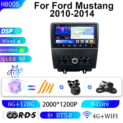Ford 10-14 Mustang üçün DVD Naviqasiya, Carplay Bluetooth Hamısı Bir Yerdə