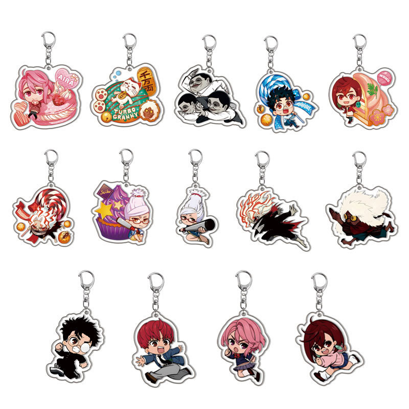 [interlayer] when da when the surrounding bold party supernatural armed acrylic keychain backpack pendant in stock