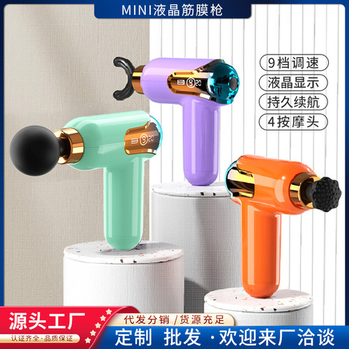 mini fascia gun muscle massager ladies creative pocket machine meridian massager electric mini fascia gun
