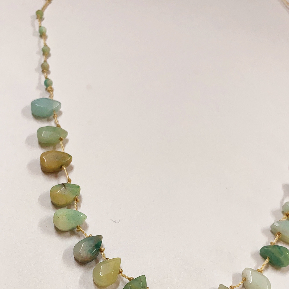 100g Weight Necklace Classification Titanium Steel Chain Material 20 PCS/Package Quantity Holiday, Travel, Daily Occasion Beaded, natural stone, Titanium Steel Material Geometric Pattern Women's Gender Beaded Design Casual, Marine Style Style Casual Marine Style Geometric Beaded Natural Stone Titanium Steel Necklace In Bulk 9