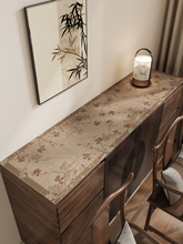 新中式风餐边柜垫皮革桌垫防油防水电视柜玄关茶几桌台面保护垫