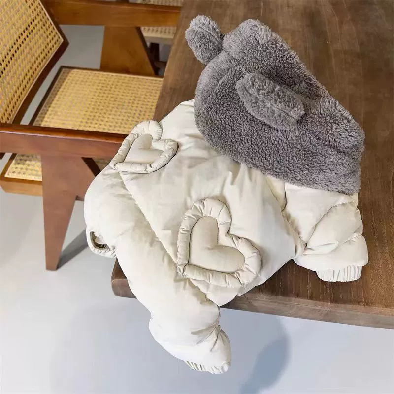 Осенняя и зимняя новая собака теплая хлопчатобумажная одежда для домашних животных жилет куртка милый шнауероби медведь