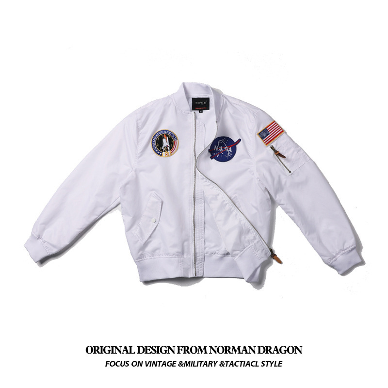 Norman Longmei military uniform air force American joint pilot jacket NASA Men's Spring and Autumn Tide jacket baseball uniform