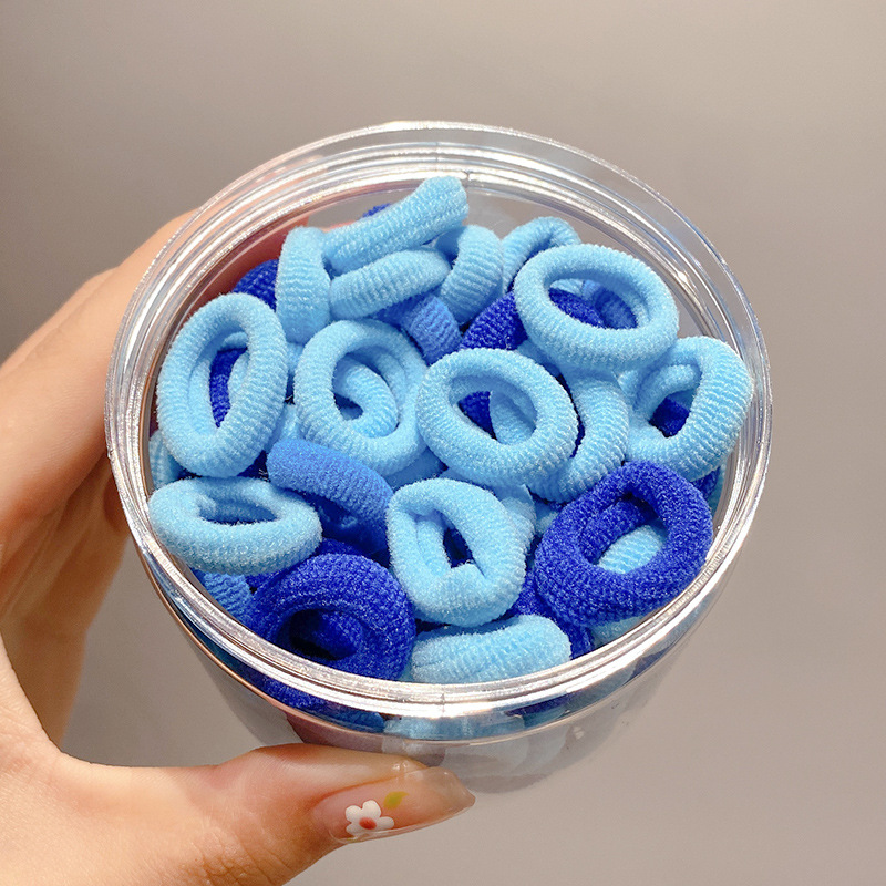 La banda de goma del pelo de la banda del lazo del pelo de los niños lindos de la cuerda del pelo del caramelo no duele el Pelo elástico buena cuerda del pelo tocado de la niña