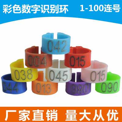 Private ring of pigeon Foot ring Laser inscription internal diameter number Distinguish Bayonet Pigeon foot ring