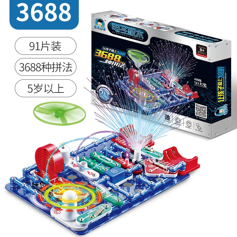 Electronic constructor for experiments, toy for boys, physics, circuit, Birthday gift, 10 years