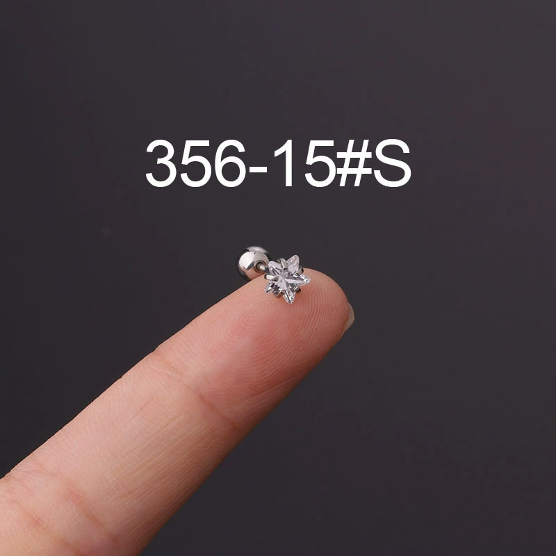 Серебряные стальные пирсинг, сережки, аксессуары, корейский стиль