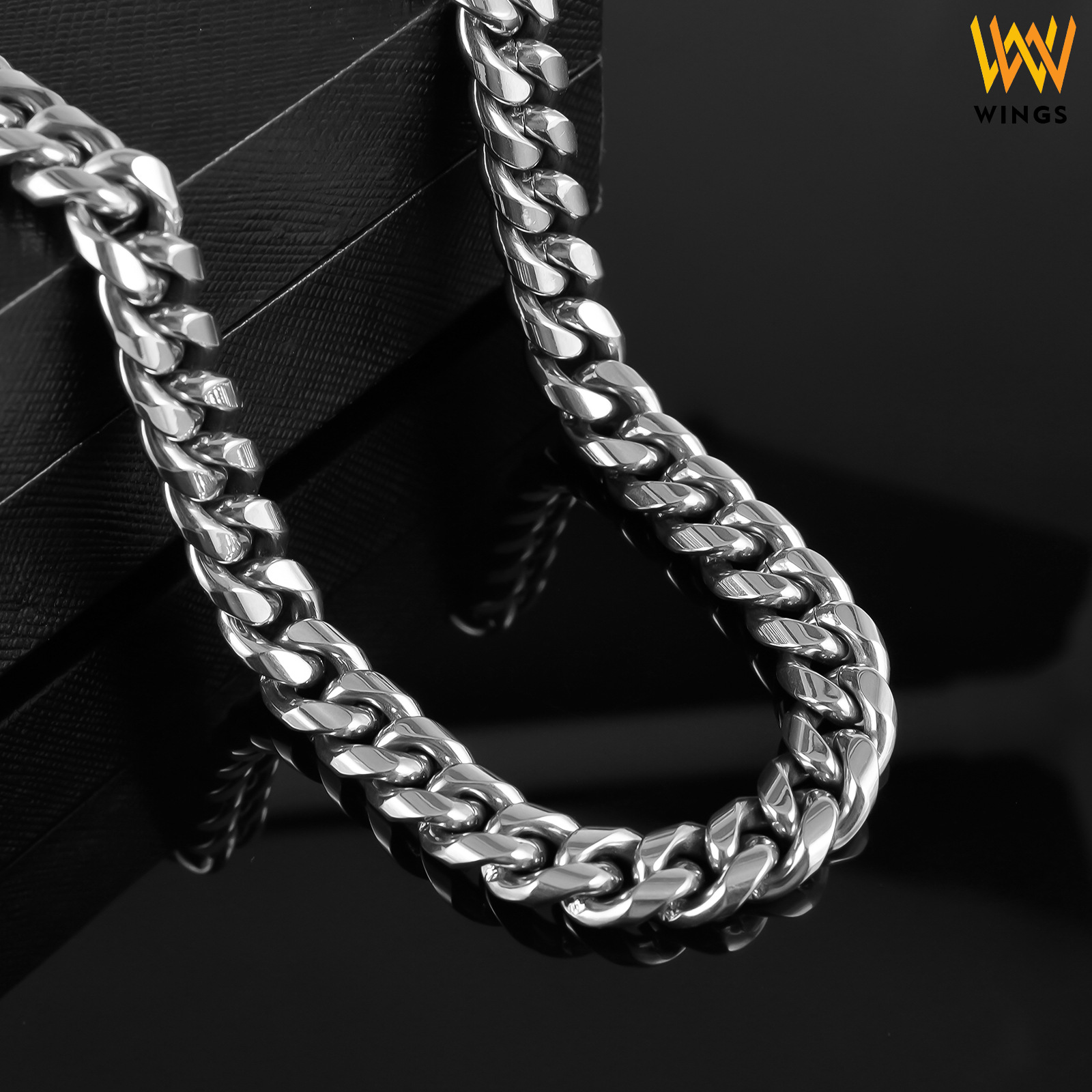 Collier polyvalent en acier titane, style européen et américain, chaîne cubaine ronde pour homme, faite main, haut de gamme et de niche._voghion.com