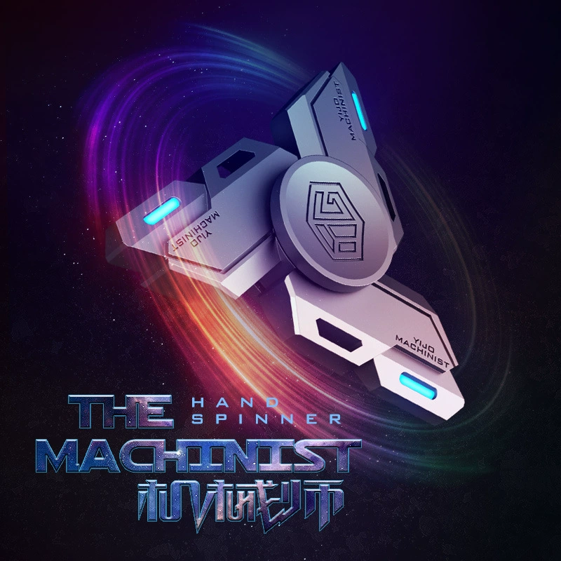 Спиннер-антистресс с технологией светящегося черного цвета, усовершенствованный спиральный ночник, подарочная игрушка из сплава для снятия стресса для пальцев.