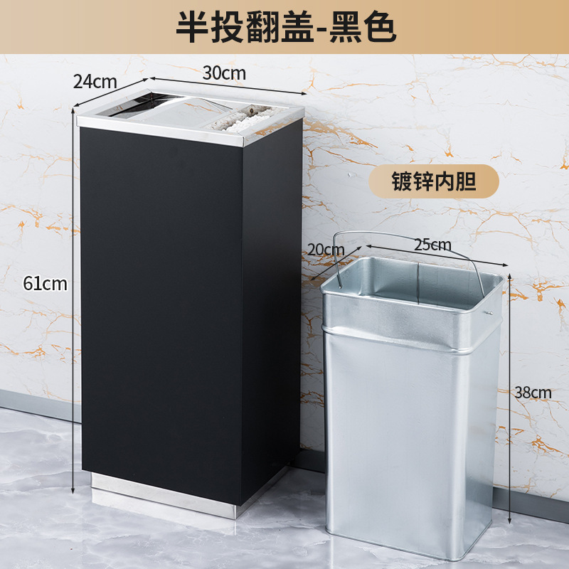 不锈钢酒店大堂垃圾桶烟蒂柱灭烟桶带烟灰缸室外吸烟区电梯口立式|undefined