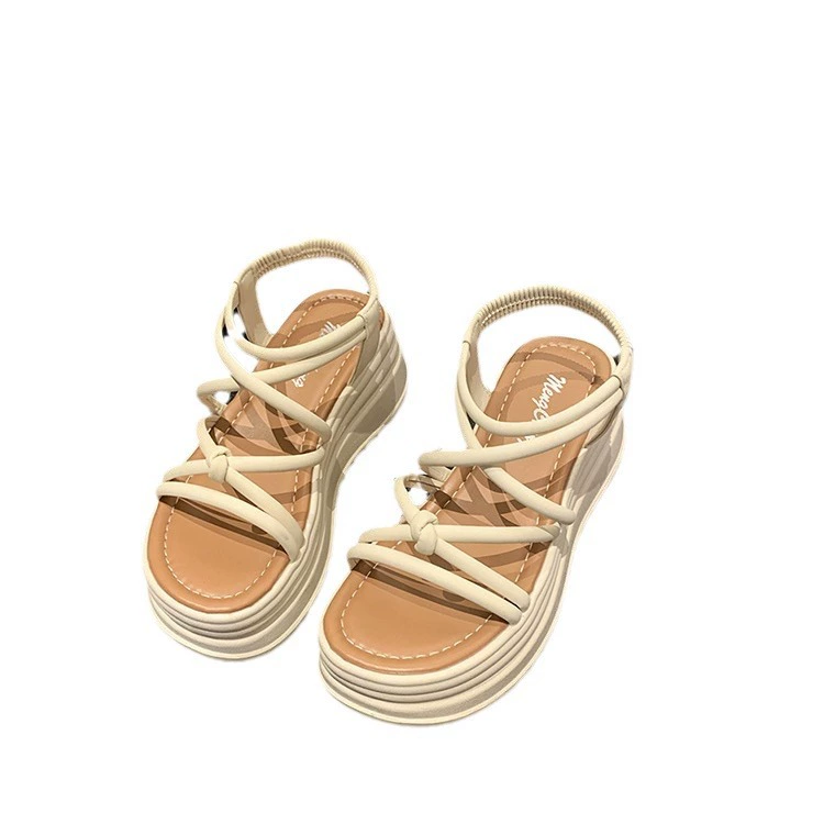 Summer sandals, footwear for leisure, shoes platform, high-quality style, bright catchy style, french style