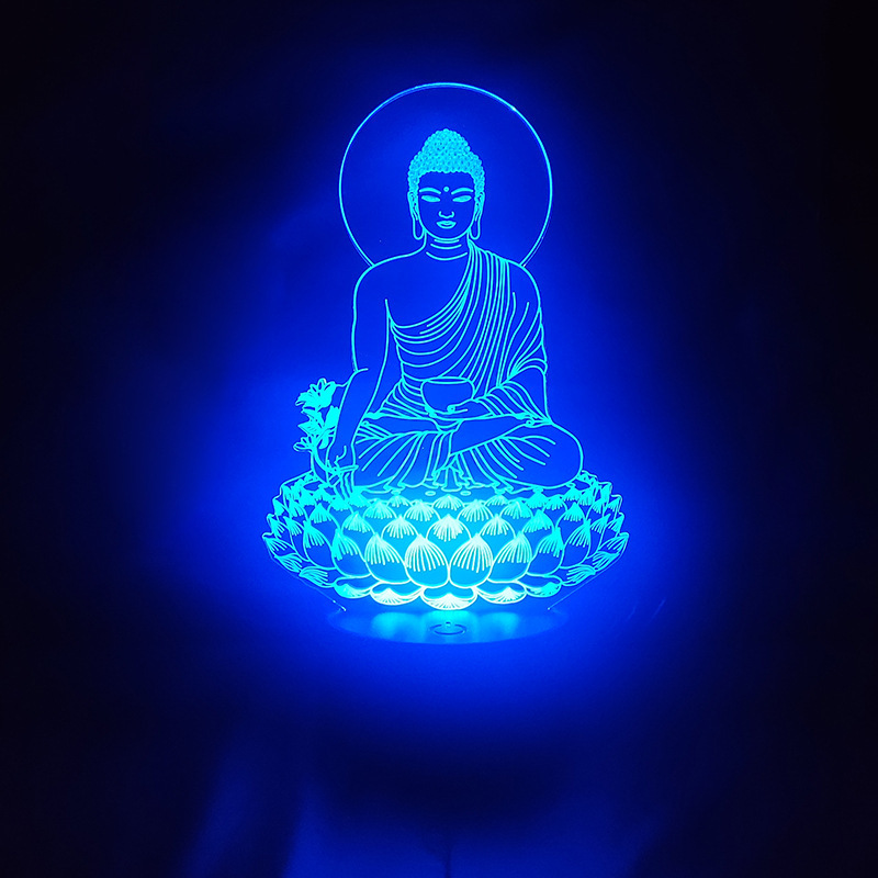 Amitabha Buddha statue Buddha Buddha Sakyamani Guanyin Bodhisattva Puxian Manshu king of Xizang decoration night light Amitabha Buddha statue Buddha Buddha Sakyamani Guanyin Bodhisattva Puxian Manshu king of Xizang decoration night light