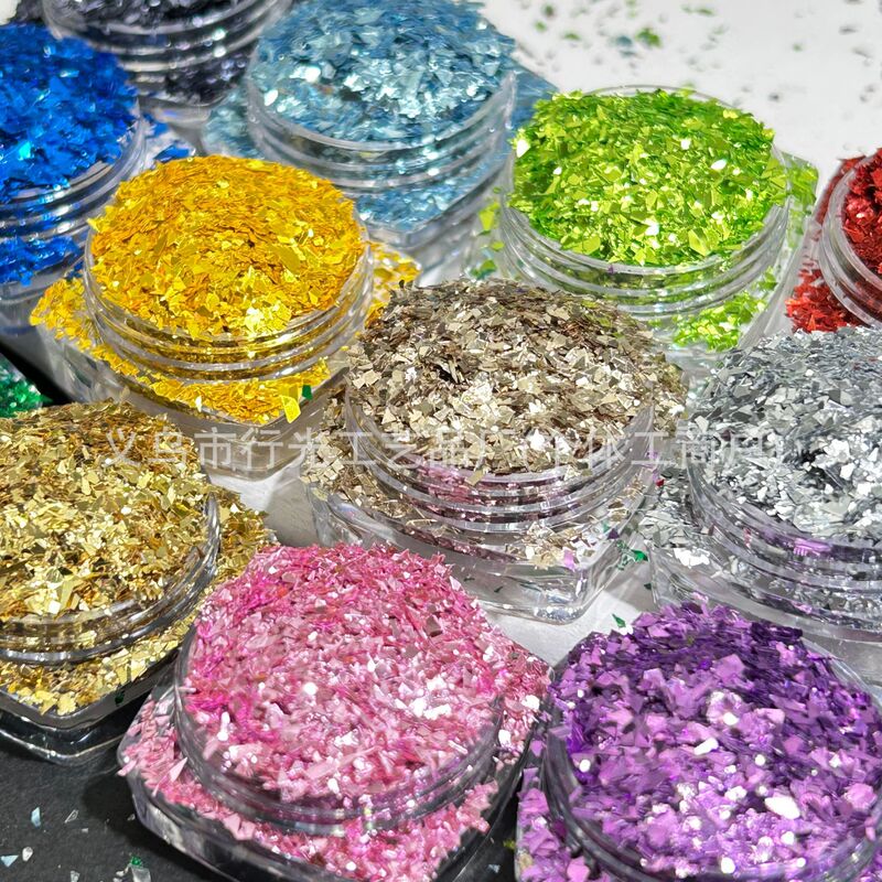 Explosive Glitter Irregular Gold Glitter Powder Small Fragments Sequins Fine Powder Nail Art Decorations Crafts DIY Toy Accessories Materials