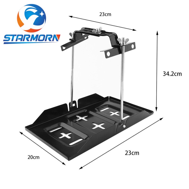 Free Shipping Car Battery Fixed Bracket Car Battery Tray Bracket Iron Plastic Battery Strong Bracket