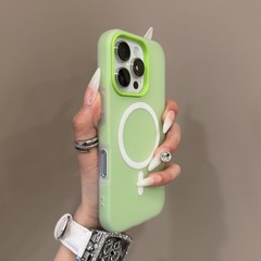 2-in-1 ジェリースクラブ iPhone17ProMax対応 マグネット式スマホケース 肌触り Apple15対応 シンプル 耐衝撃