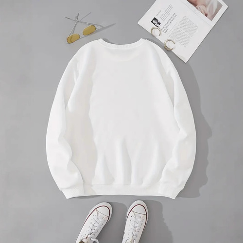 Cross-border base TEMU passing review stock women's plain hoodie with European and American sizes, heat transfer printing, Amazon dropshipping