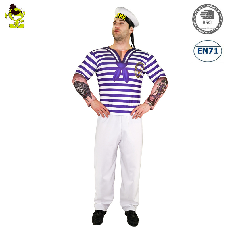 Navidad adulto hombres Navidad 3D impreso suéter de manga larga Camiseta etapa traje de rendimiento traje de cosplay ropa