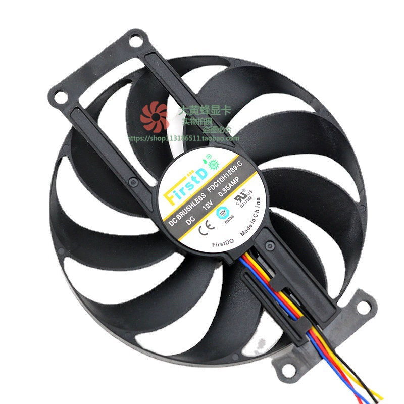 Совместимый вентилятор для видеокарт ASUS GTX1660 / 1660Ti / Super / RTX 2060 / 2070, модель FDC10H12S