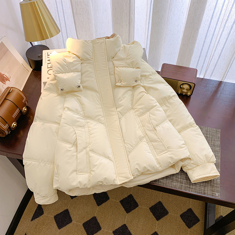 Algodón corto para mujeres 2024 nuevo hombre pequeño invierno coreano chaqueta de algodón grueso pan suelto chaqueta de algodón para mujeres image 6