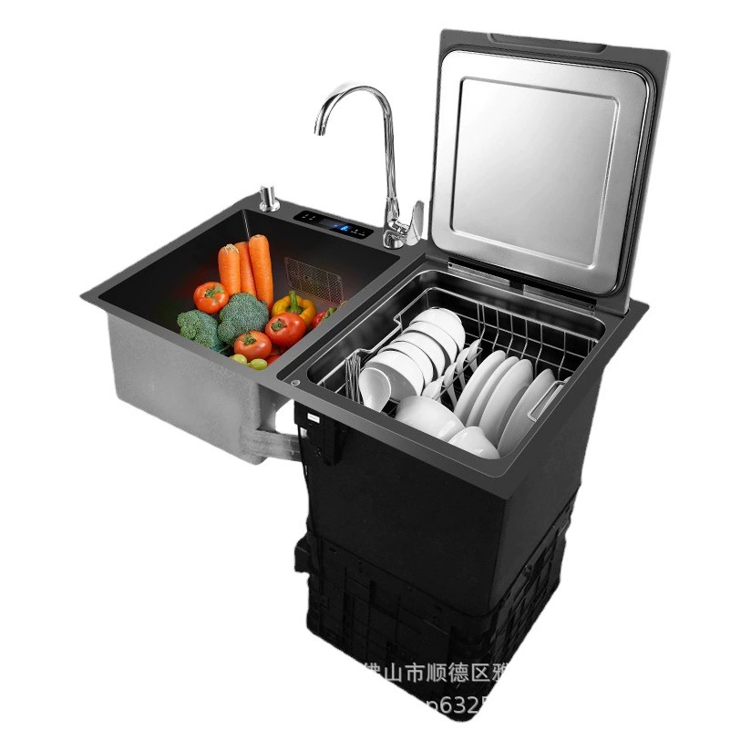 Встраиваемая посудомоечная машина и мойка Yashite, 8 комплектов, полностью автоматическая, бытовая, с ультразвуковой очисткой для овощей