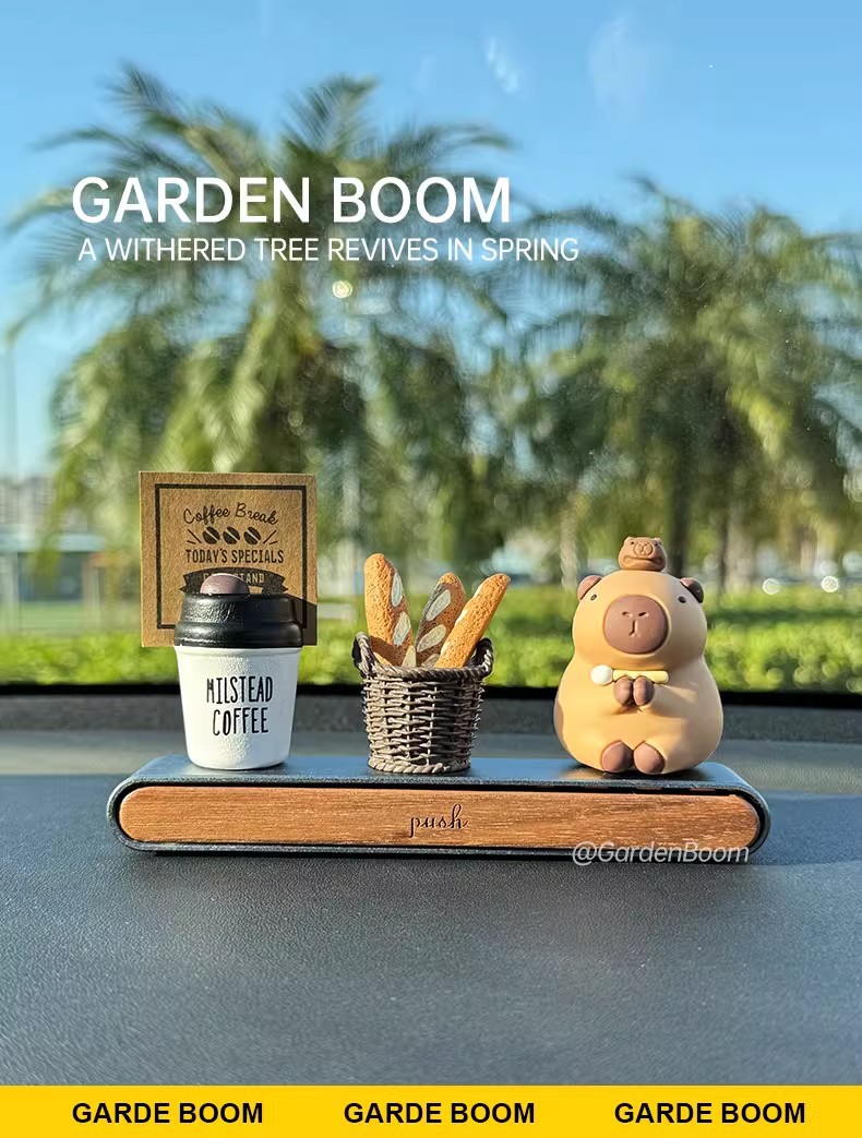 Car Temporary Parking Number Plate, Cute High-End Car Moving Phone Plate, Creative Decorative Ornaments in the Car
