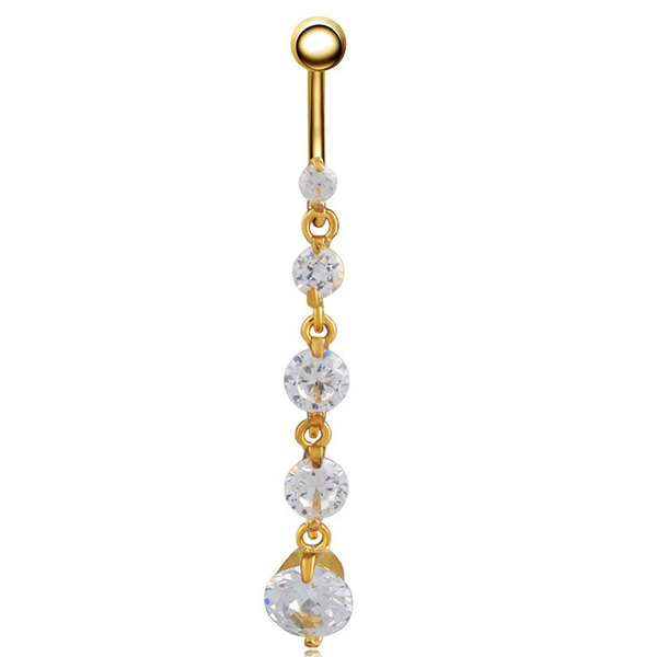 With zircon, golden, copper