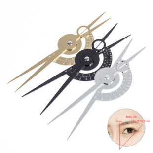 Embroidery Isometric Scale Eyebrow Measuring Tool Measuring Eyebrow Ruler Three-point Positioning Balance Ruler