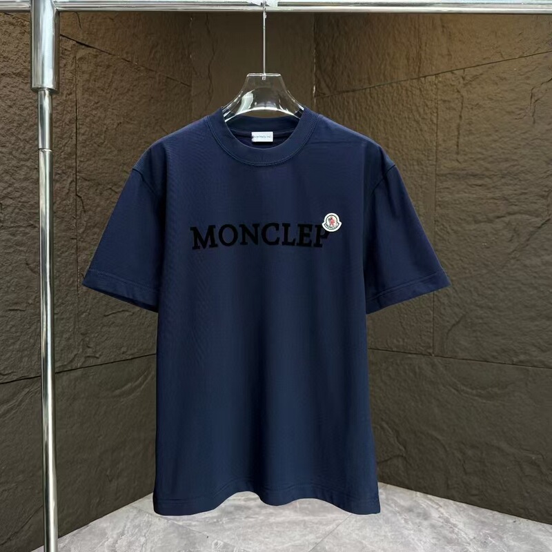 高バージョンの新しい植毛Monモンフルプリントクレア口ベルクロ半袖ユニセックスTシャツトップカップル着用|undefined