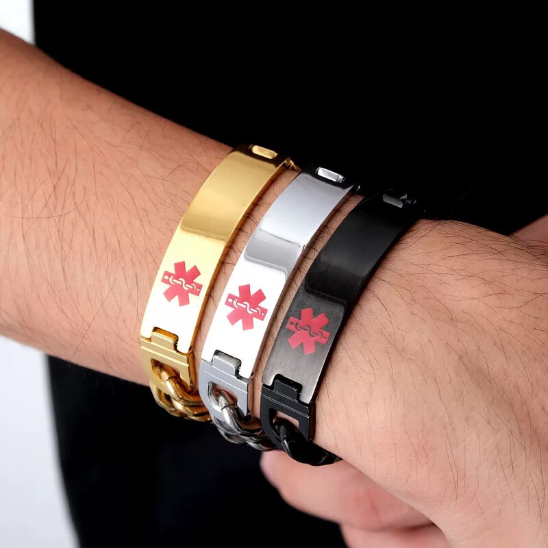 2026 Hot-Selling Men's Stainless Steel Bracelet, European and American Trendy Style, Light Luxury Creative Accessory, Bestseller on Amazon and Aliexpress