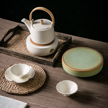 日式茶具套装高档餐厅茶水器皿米其林点心盘商用餐盘陶瓷茶杯带碟