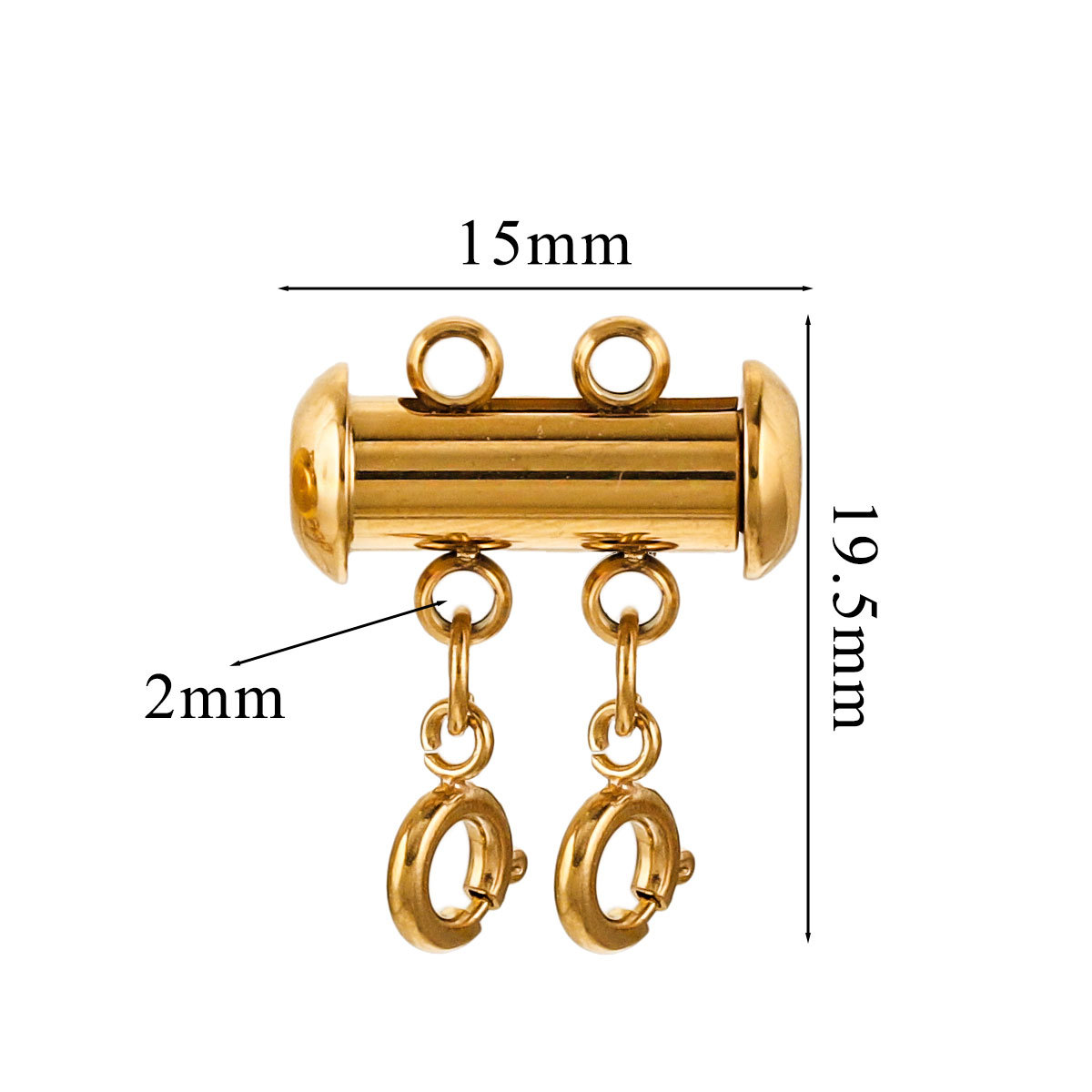 Geometric Pattern 1 Piece 20*19.5MM 304 Stainless Steel Geometric Jewelry Buckle Lobster Clasp Jewelry Accessories