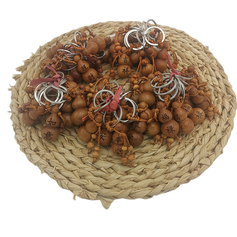 A2324 Fu Lu PING Una calabaza llavero polipasto llavero colgante PING An Ruyi saludos 2 yuanes tienda