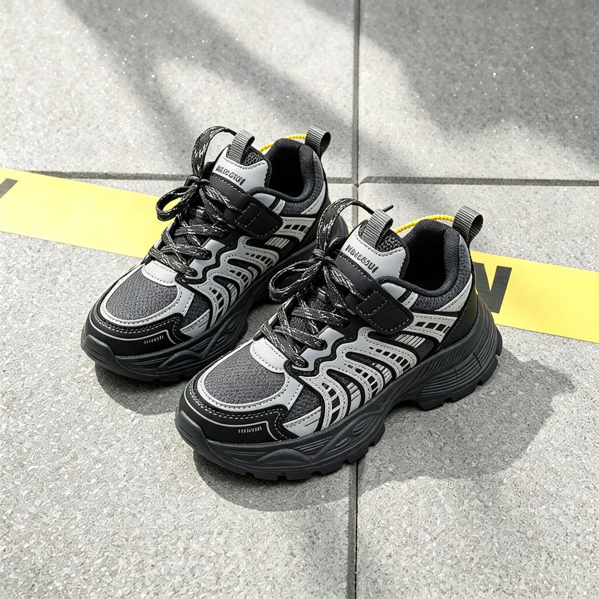 28-37 Kubi Hornet zapatos de cuero para niños zapatos de running impermeables zapatos de cuero para niños zapatos de running para estudiantes zapatos para padres image 2