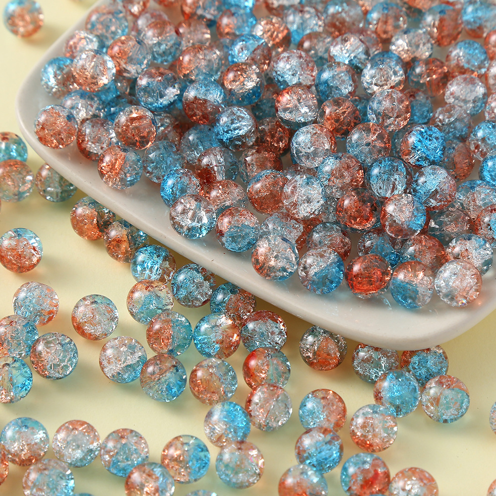 50 Pieces Diameter 10mm Glass Crack Beads display picture 14