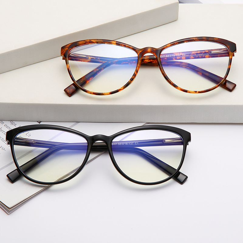 厂家定制防蓝光眼镜近视眼镜框复古男款TR眼镜架光学架素颜平光镜