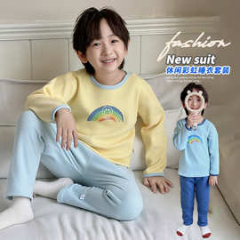 儿童保暖内衣套装2026秋冬新款男女童加厚秋衣秋裤中小童家居服批
