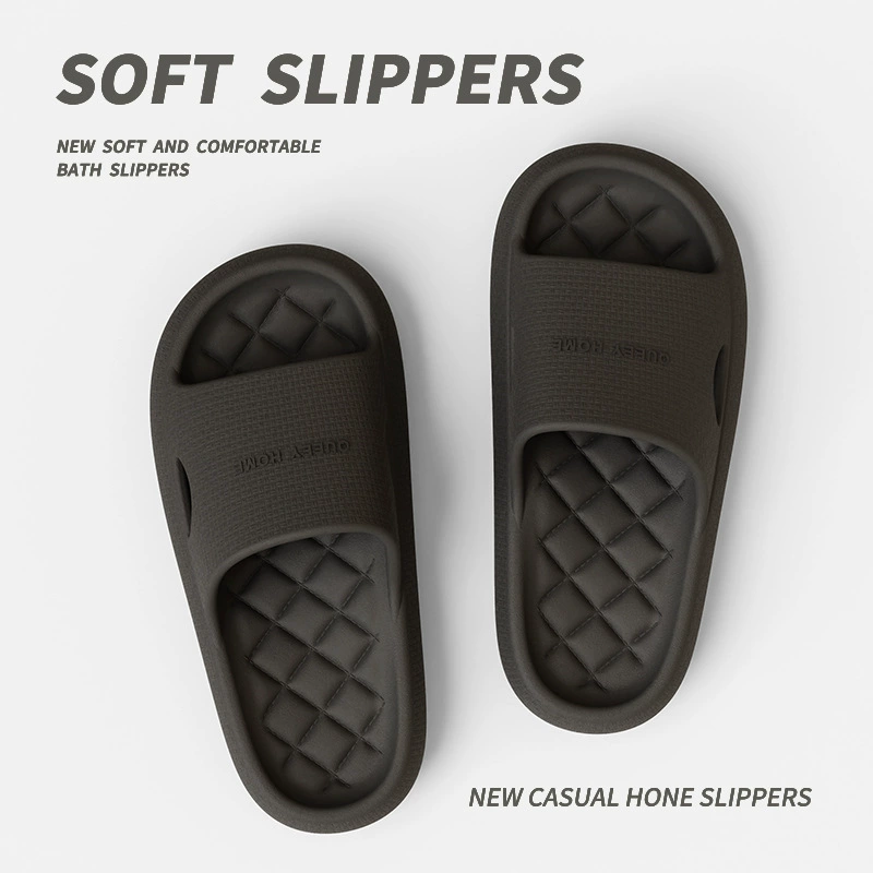 Ступать на фекалии Мужские тапочки летом носить на улице 2024 новая домашняя ванная комната купание противоскользящая и не вонючая пара