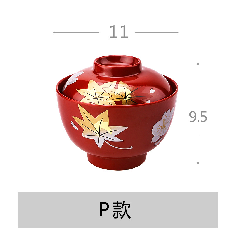 Cuenco de sopa de estilo japonés y coreano Cuenco de sopa de estilo japonés con tapa Cuenco de arroz de sopa de estilo japonés Cuenco de inmersión Cuenco comercial Cuenco de sopa de sabor creativo