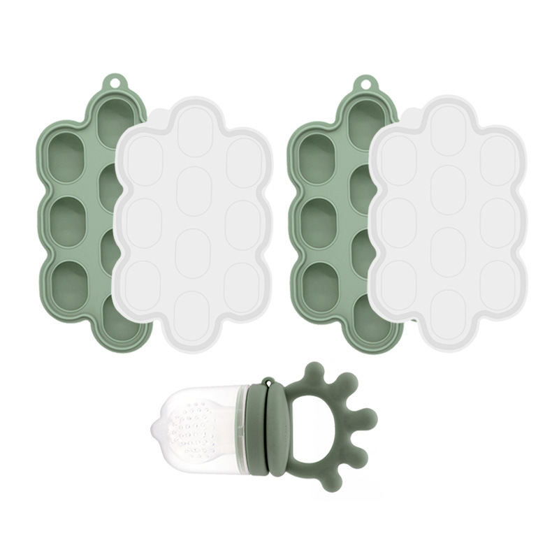 Bordando frutas y verduras de grado alimenticio, juego de vajilla para alimentación materna e infantil, caja de alimentos, suplemento alimenticio para frutas para bebés