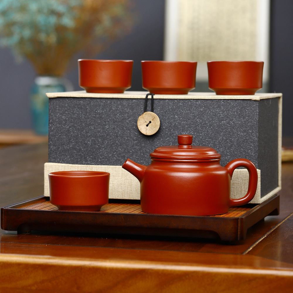 메쉬 다홍파오 드종 1냄비 4드종컵 세트박스