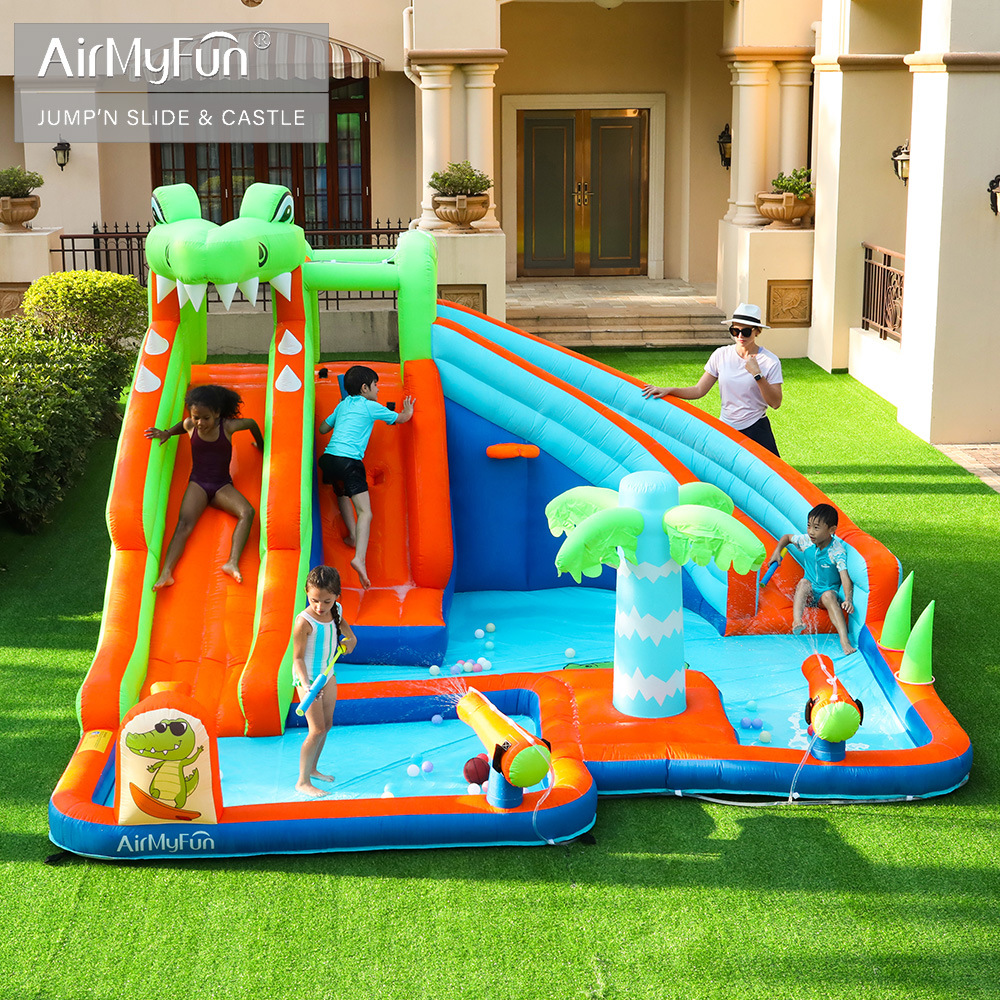 AMF| Castillo infláble para niños casero castillo de agua casero tobogan infláble para niños