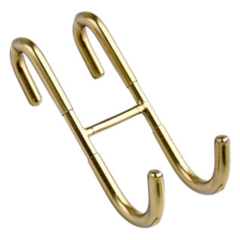 Ganchos dobles en forma de S de acero inoxidable 304, para baño, puerta o cocina, resistentes y sin perforación